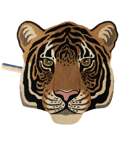 Rajah Tiger Head Rug - Large